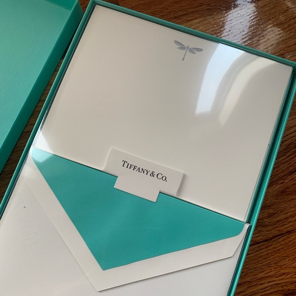 Tiffany & Co. Other - Tiffany & Co. dragonfly note cards